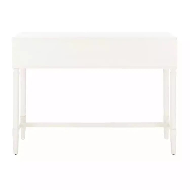 Entryway Furniture-Kirklands Home Sloane Four-Drawer Console Table White