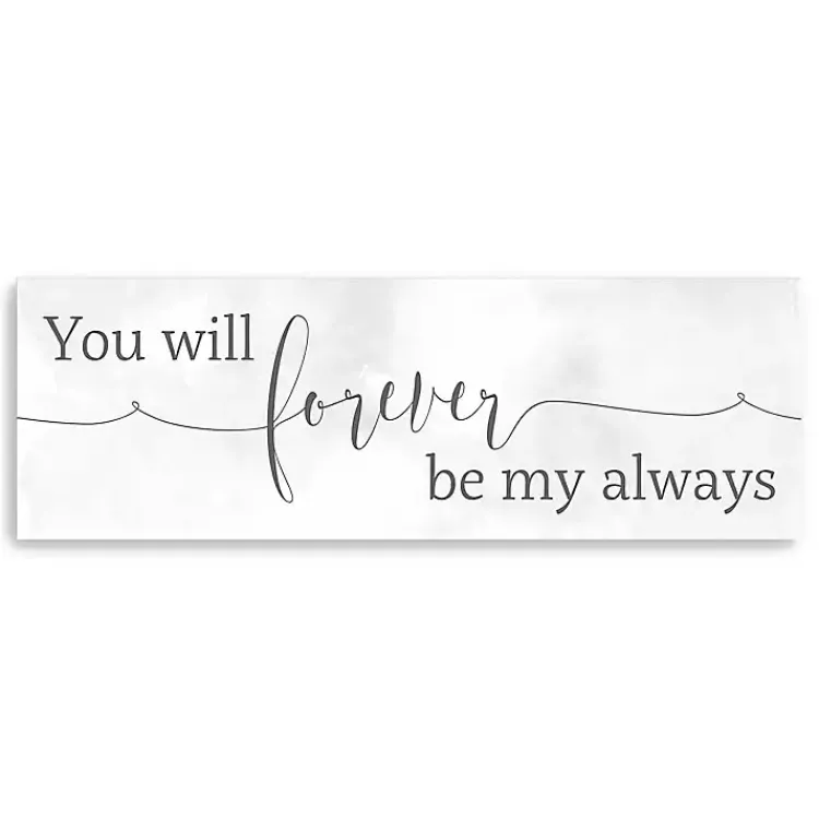 Wall Quotes & Signs-Kirklands Home Forever Be My Always Canvas Art Print