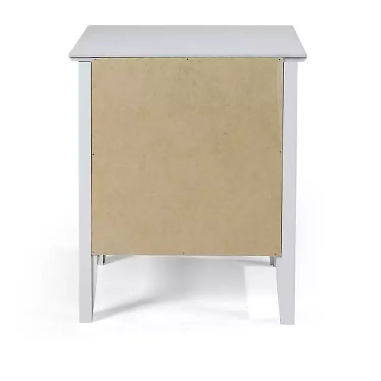Nightstands-Kirklands Home Dove Brazilian Pine Wood Nightstand Gray