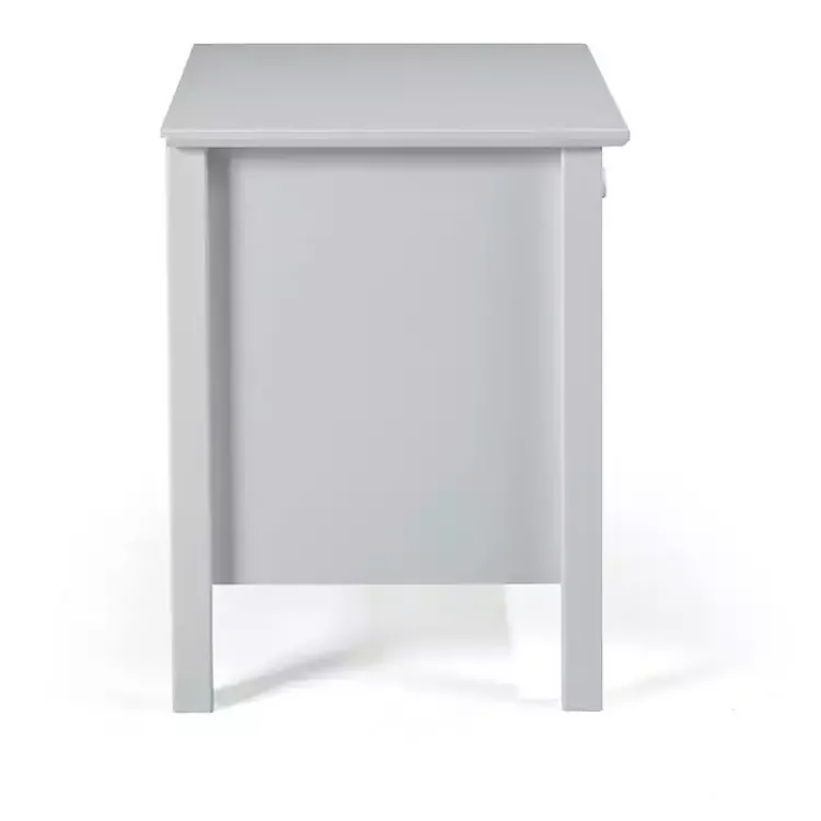 Nightstands-Kirklands Home Dove Brazilian Pine Wood Nightstand Gray