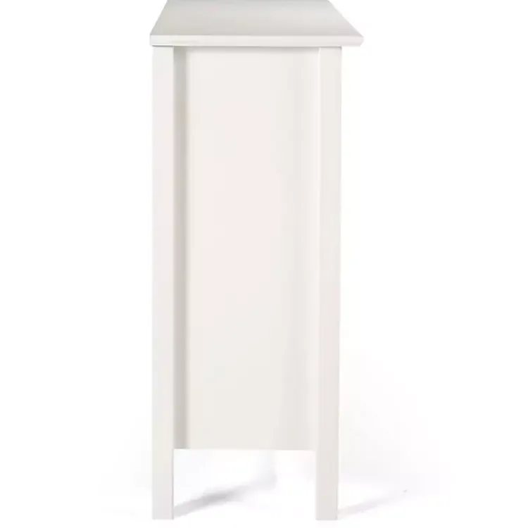 Bookshelves-Kirklands Home Brazilian Pine Wood Short Bookshelf White