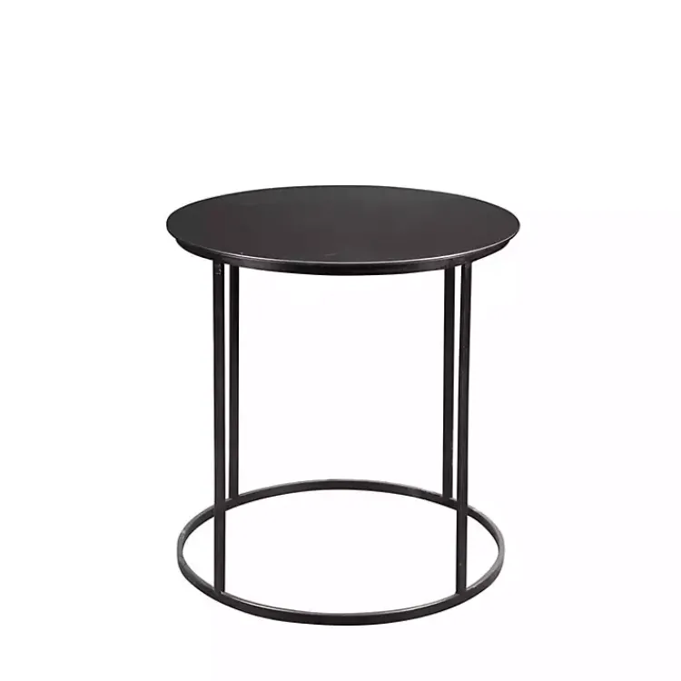 Accent & End Tables-Kirklands Home Dark Bronze Rounded Metal Accent Table
