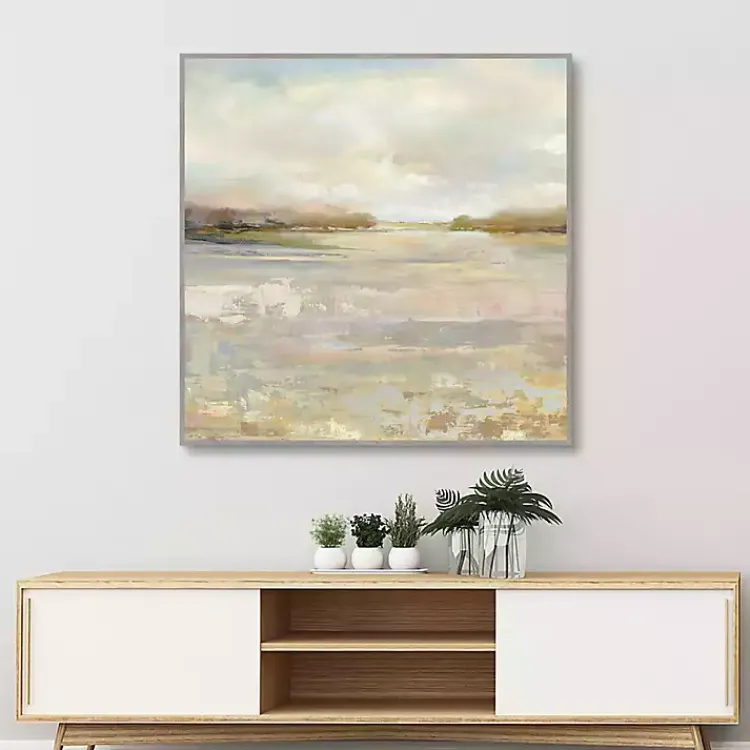 Canvas Art-Kirklands Home Tranquil Terrain Framed Canvas Print, 35x35 in.