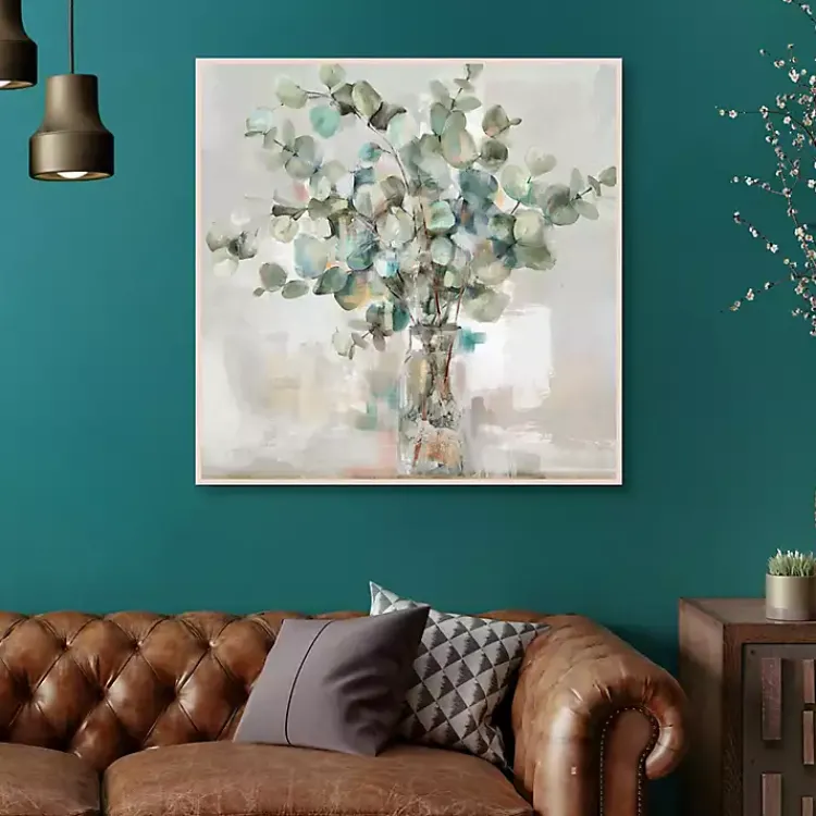 Canvas Art-Kirklands Home Essential s II Framed Canvas Print, 35x35 in. Green