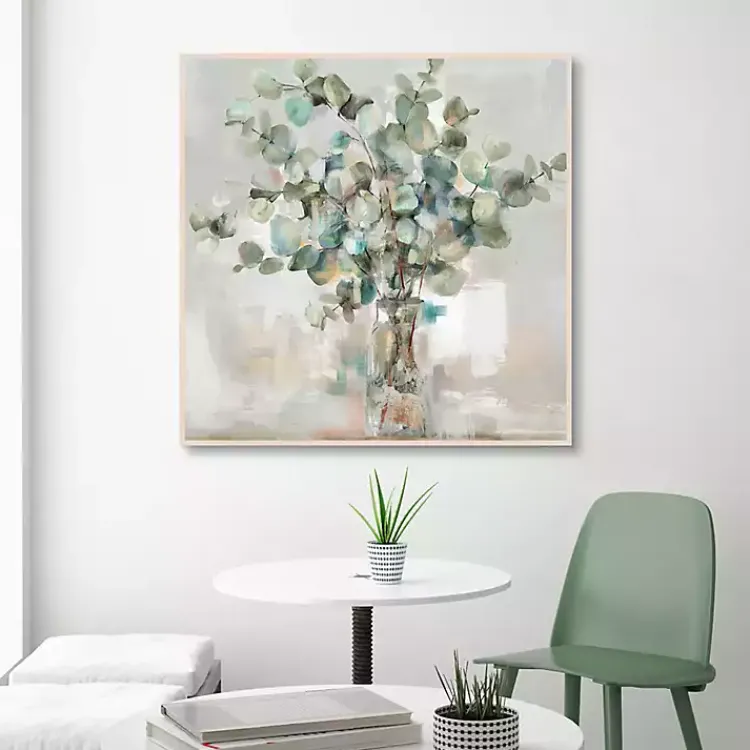 Canvas Art-Kirklands Home Essential s II Framed Canvas Print, 35x35 in. Green