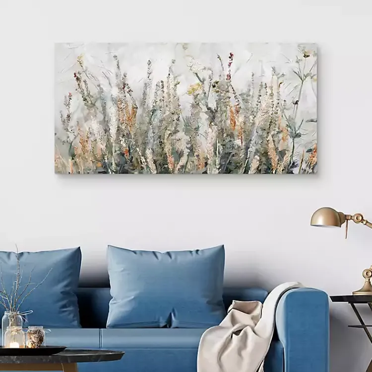 Canvas Art-Kirklands Home Autumn Breeze Canvas Art Print, 48x24 in. Gray