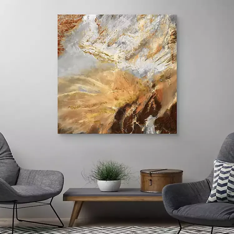 Canvas Art-Kirklands Home Formations Canvas Art Print, 35x35 in. Orange