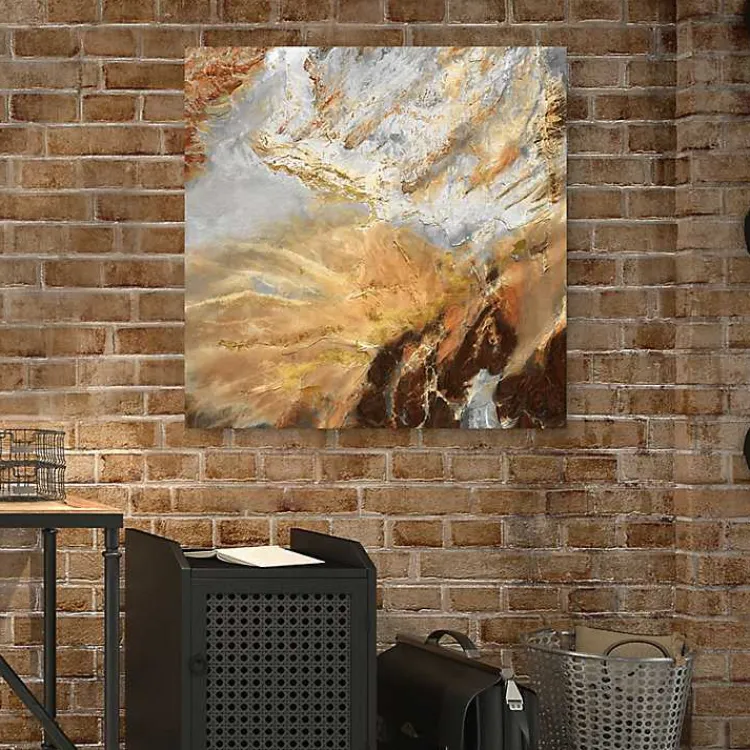 Canvas Art-Kirklands Home Formations Canvas Art Print, 35x35 in. Orange