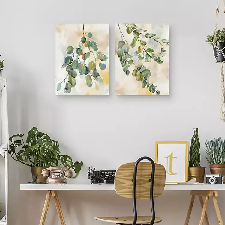 Canvas Art-Kirklands Home Eucalyptus I & II Canvas Art Prints, Set of 2