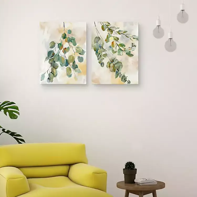 Canvas Art-Kirklands Home Eucalyptus I & II Canvas Art Prints, Set of 2