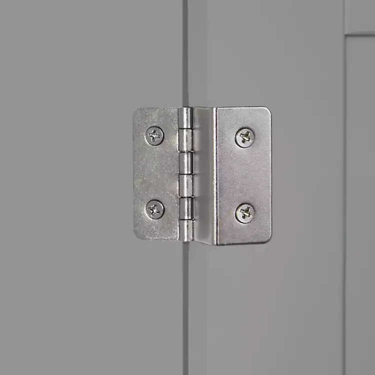 Cabinets & Sideboards-Kirklands Home Single Door 3-Drawer Cabinet Gray