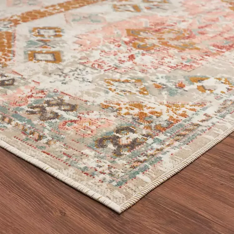 Outdoor Rugs-Kirklands Home Beige Southwestern Mosaic Outdoor Area Rug, 5x7