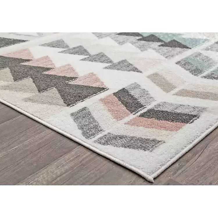 Area Rugs-Kirklands Home Soft Hues Geometric Area Rug, 8x10 Multi