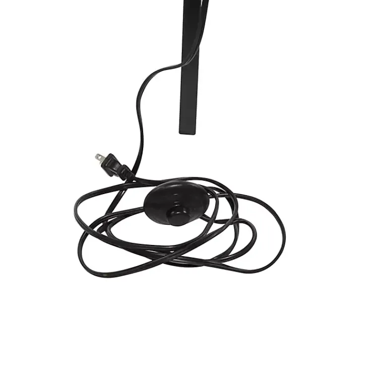 Floor Lamps-Kirklands Home Industrial Tripod Wooden Floor Lamp Ivory