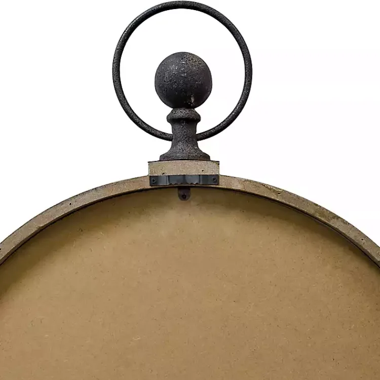 Clocks-Kirklands Home Bronze Kensington Station Pocket Wall Clock