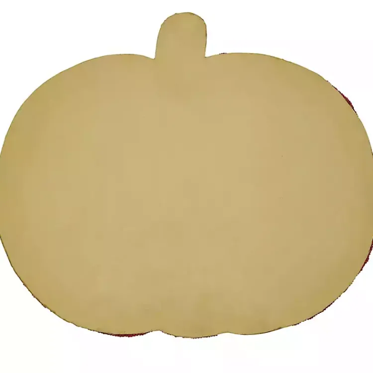 Table Linens-Kirklands Home Orange Beaded Pumpkin Harvest Placemats, Set of 4