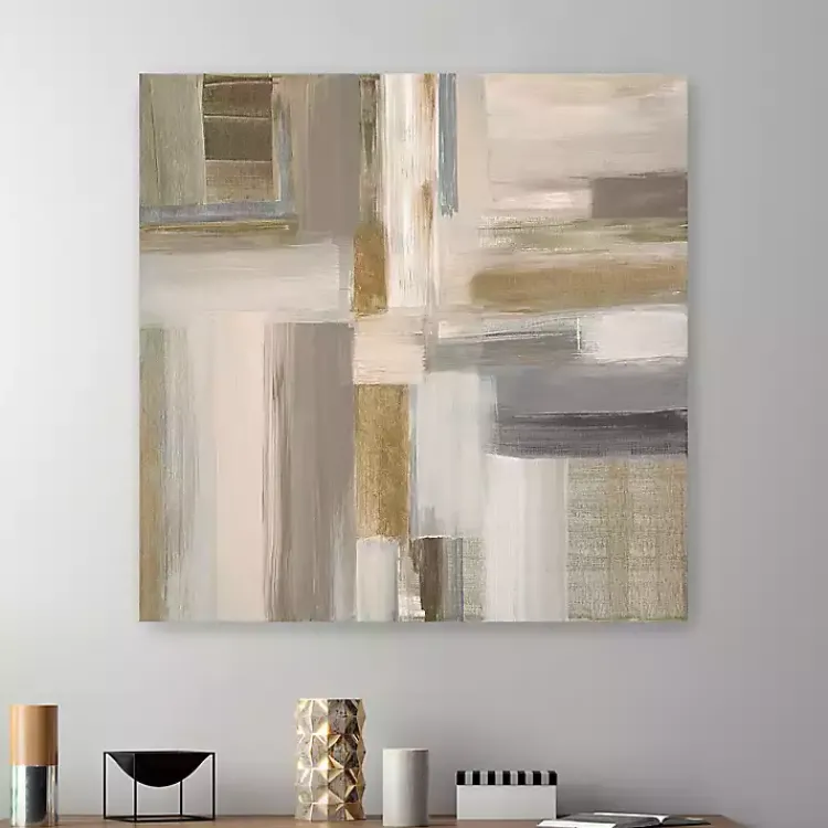 Canvas Art-Kirklands Home Abstract Fields I Canvas Art Print, 40x40 in.