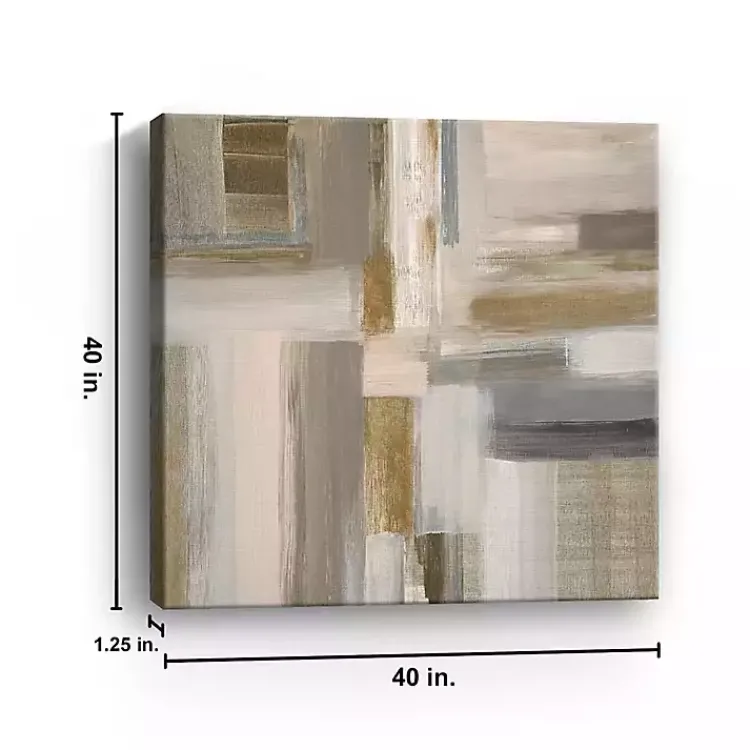 Canvas Art-Kirklands Home Abstract Fields I Canvas Art Print, 40x40 in.