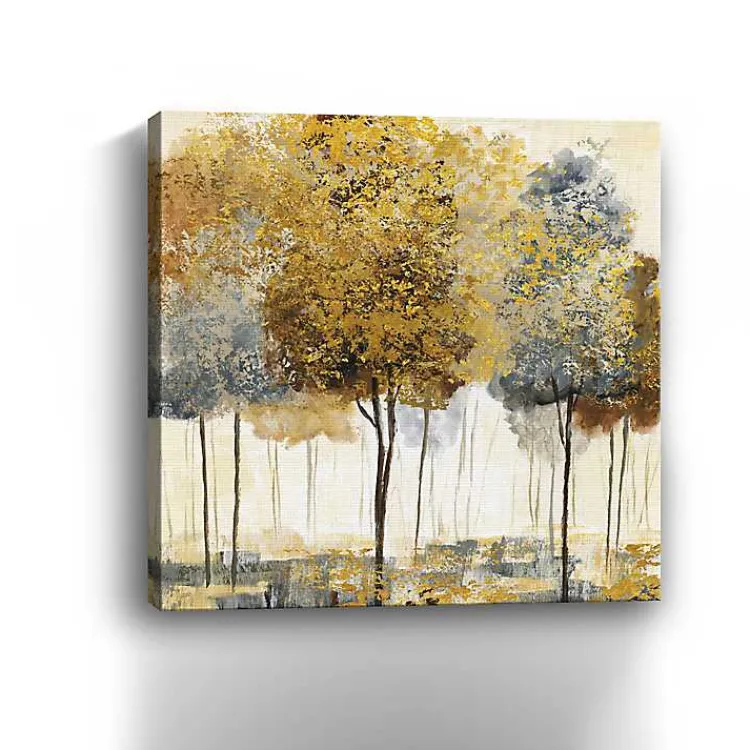 Canvas Art-Kirklands Home Metallic Forest I Canvas Art Print, 40x40 in.