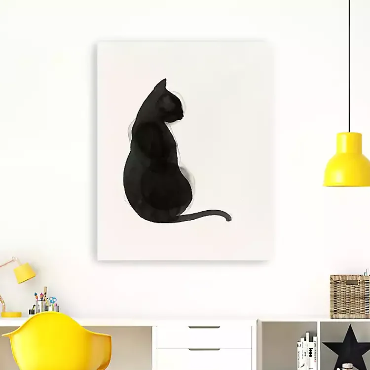 Canvas Art-Kirklands Home Black Cat Canvas Art Print