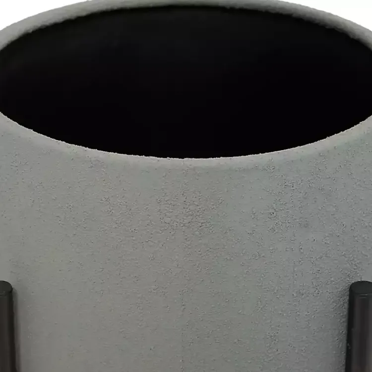 Planters-Kirklands Home Dark Barrel 2-pc. Planter Set Gray