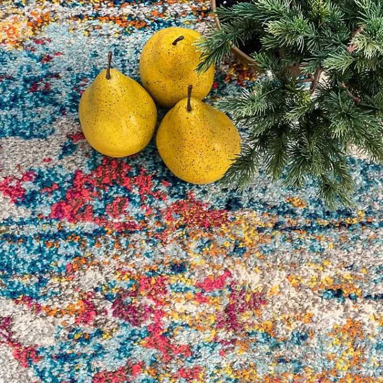 Area Rugs-Kirklands Home color Abstract Pattern Area Rug, 7x10 Multi