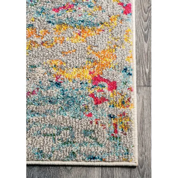 Area Rugs-Kirklands Home color Abstract Pattern Area Rug, 7x10 Multi