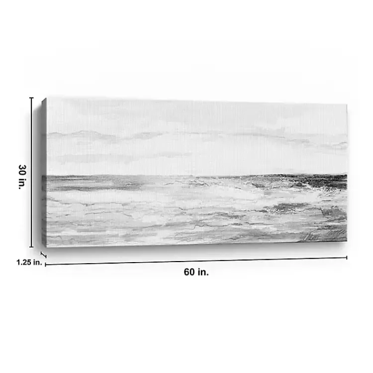 Canvas Art-Kirklands Home By The Soft Beach Canvas Art Print, 60x30 in.