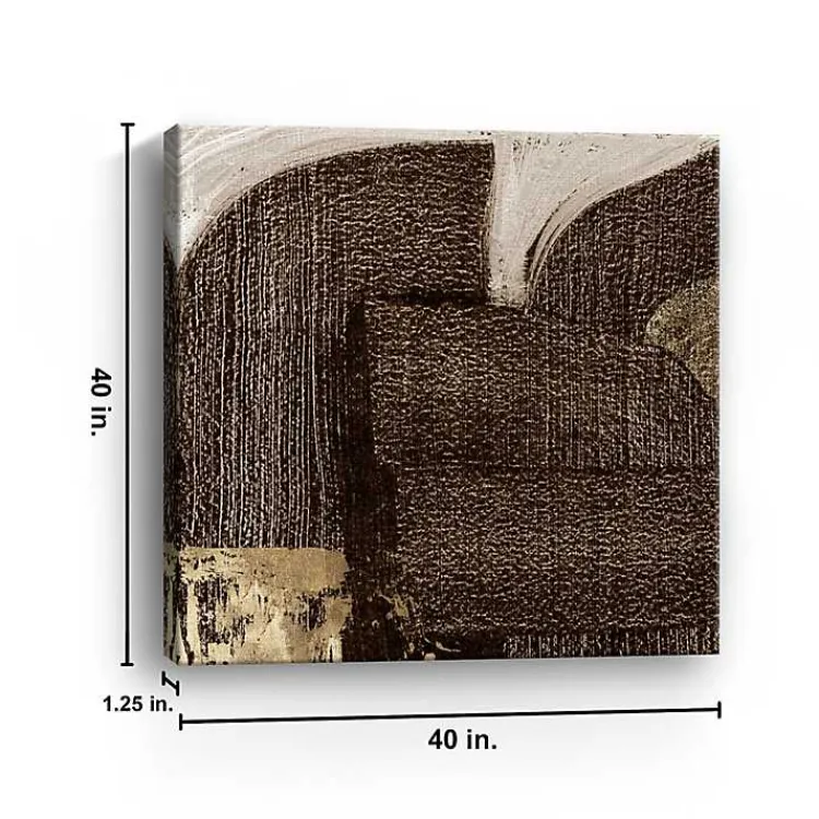 Canvas Art-Kirklands Home to Gold Canvas Art Print, 40x40 in. Brown