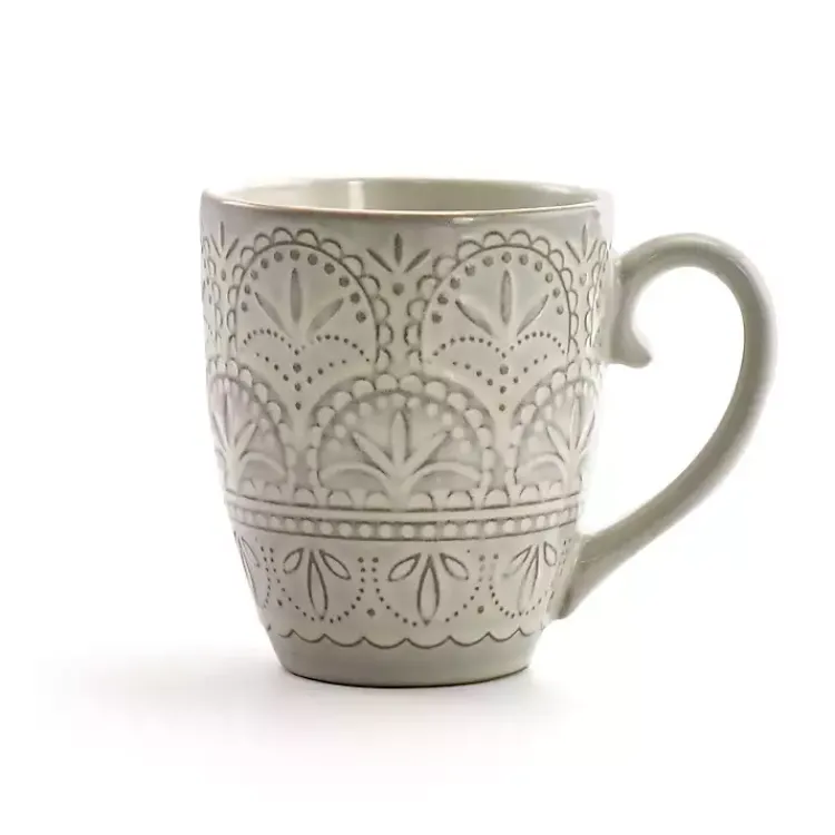 Dinnerware-Kirklands Home Lace Embossed 16-pc. Dinnerware Set White