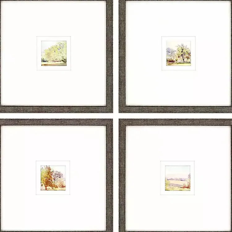 Framed Art-Kirklands Home Petite Sunrise Giclee Gold Framed Prints, Set of 4