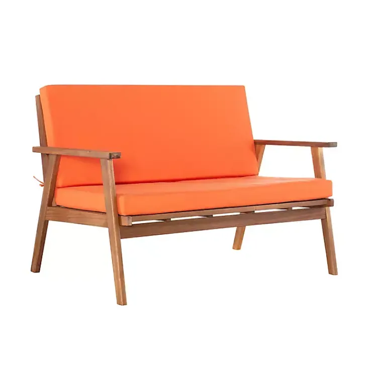Outdoor Sets-Kirklands Home 4-pc. Acacia Wood Outdoor Living Set Orange