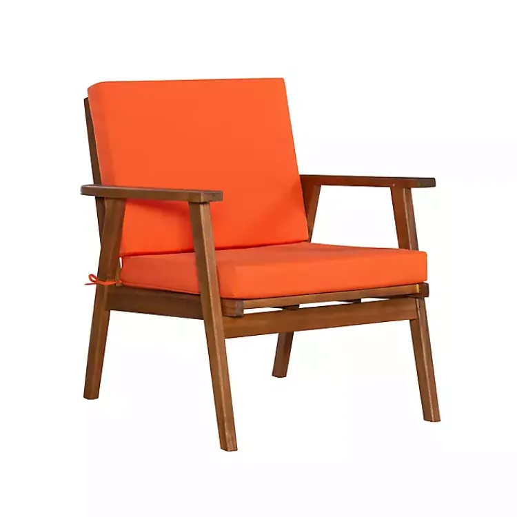 Outdoor Sets-Kirklands Home 4-pc. Acacia Wood Outdoor Living Set Orange