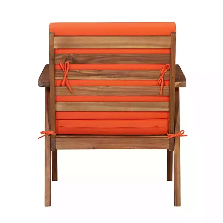 Outdoor Sets-Kirklands Home 4-pc. Acacia Wood Outdoor Living Set Orange