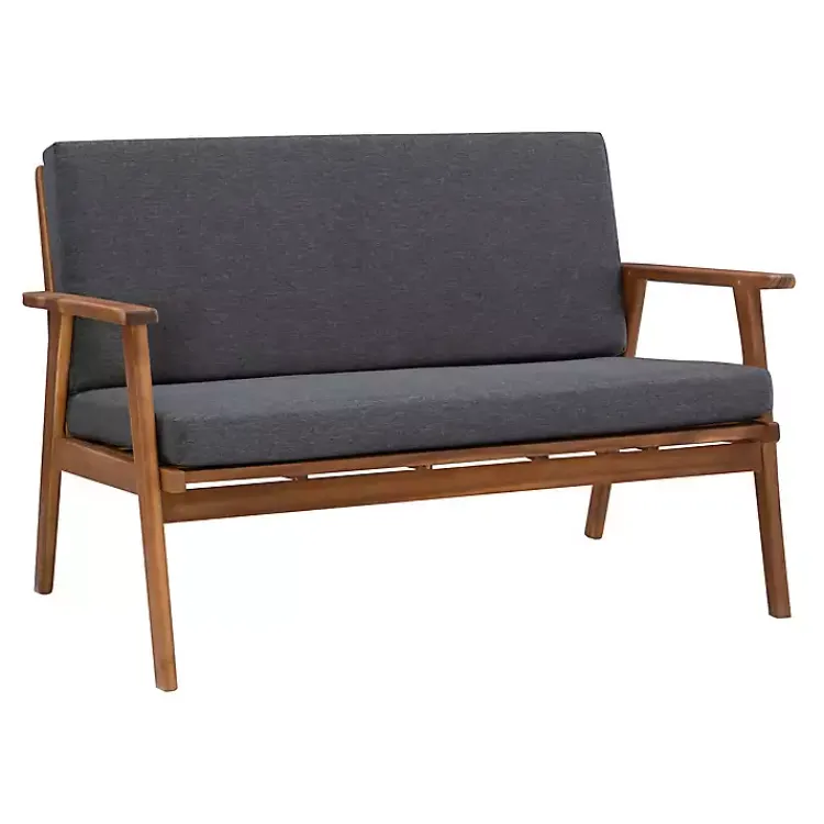 Outdoor Sets-Kirklands Home Acacia Wood 4-pc. Outdoor Living Set Gray