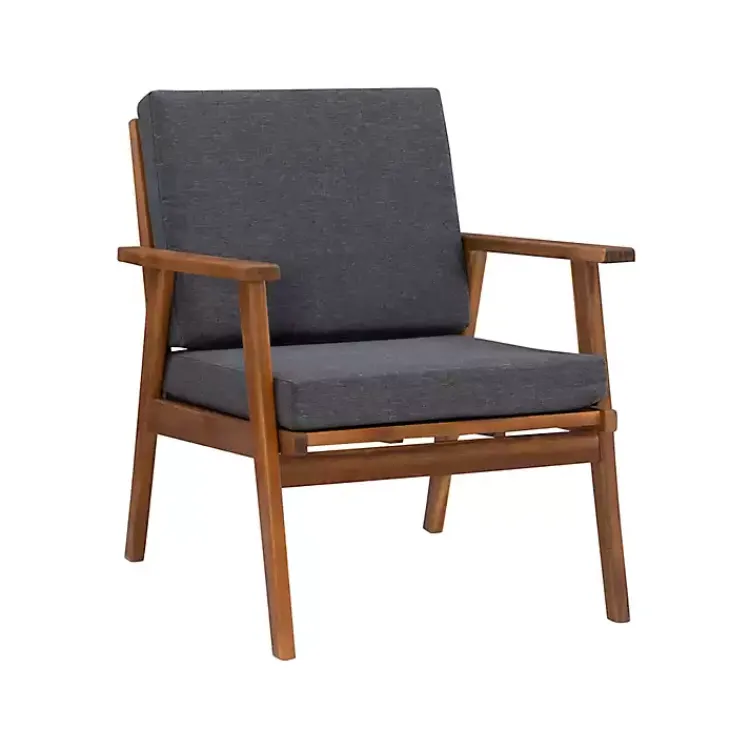 Outdoor Sets-Kirklands Home Acacia Wood 4-pc. Outdoor Living Set Gray