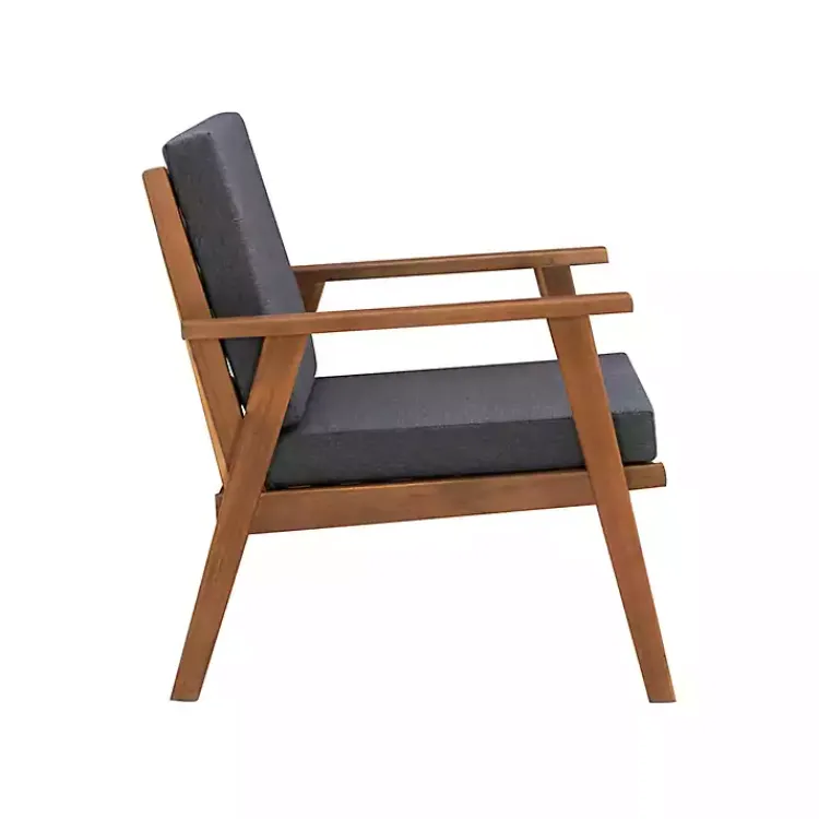 Outdoor Sets-Kirklands Home Acacia Wood 4-pc. Outdoor Living Set Gray