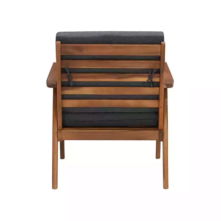 Outdoor Sets-Kirklands Home Acacia Wood 4-pc. Outdoor Living Set Gray