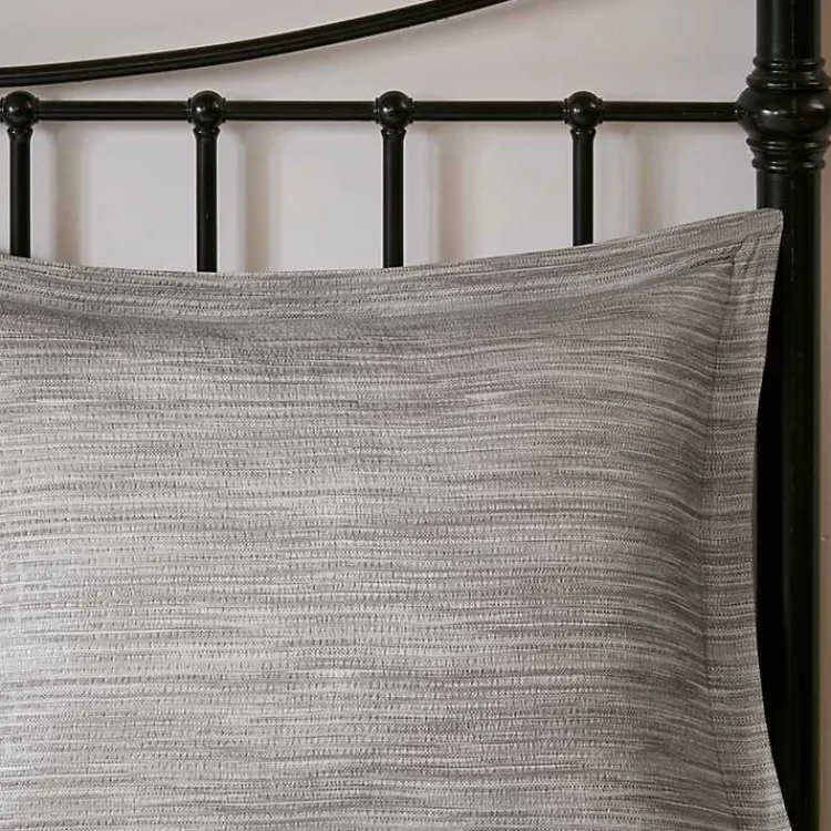 Comforters-Kirklands Home Gray Seersucker 7-pc. King Comforter Set