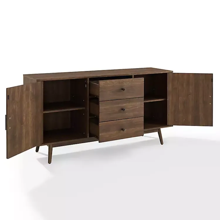 Cabinets & Sideboards-Kirklands Home Bonnie Brown Midcentury Sideboard Cabinet