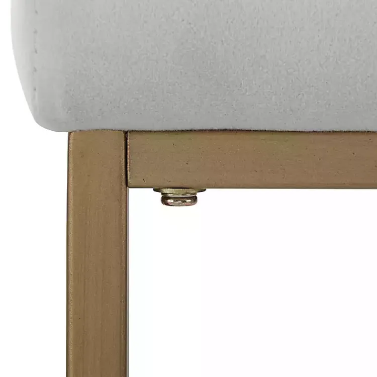 Bar Stools & Counter Height Stools-Kirklands Home Marley and Gold Bar Stools, Set of 2 Gray