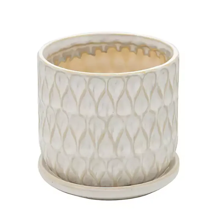 Planters-Kirklands Home Rustic Tan Teardrop 2-pc. Outdoor Planter Set