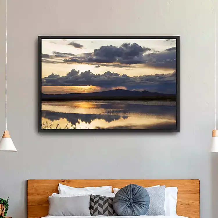 Framed Art-Kirklands Home Twilight Symphony Framed Giclee Canvas Art Print