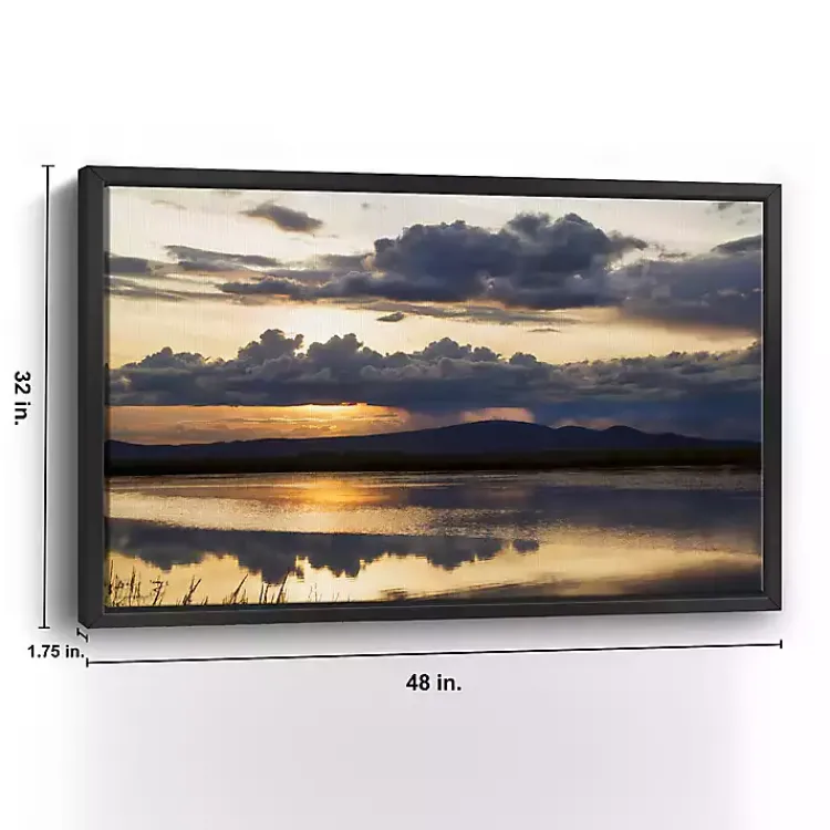 Framed Art-Kirklands Home Twilight Symphony Framed Giclee Canvas Art Print