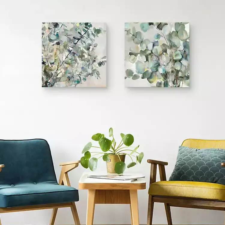 Canvas Art-Kirklands Home Essential s I & II Canvas Art Prints Green