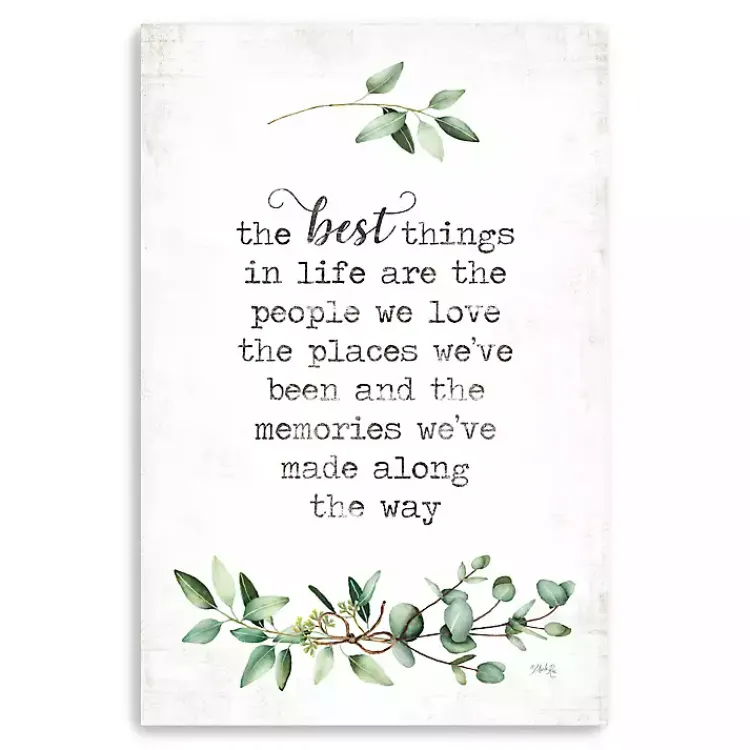 Wall Quotes & Signs-Kirklands Home Best Things in Life Canvas Art Print, 24x36 in.