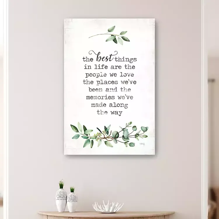 Wall Quotes & Signs-Kirklands Home Best Things in Life Canvas Art Print, 24x36 in.