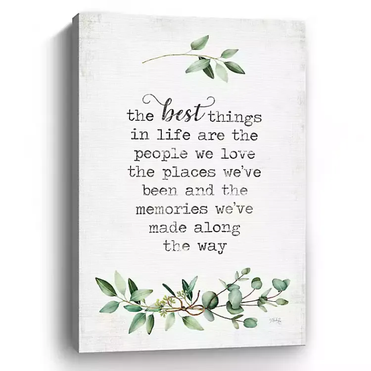 Wall Quotes & Signs-Kirklands Home Best Things in Life Canvas Art Print, 24x36 in.