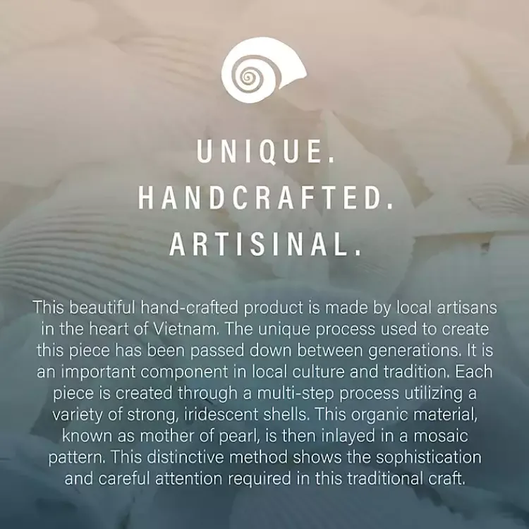 Accent & End Tables-Kirklands Home Gold Metal and Capiz Shell Top Accent Table