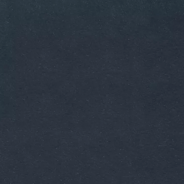 Benches & Ottomans-Kirklands Home Navy Velvet Upholstered Round Storage Ottoman Blue